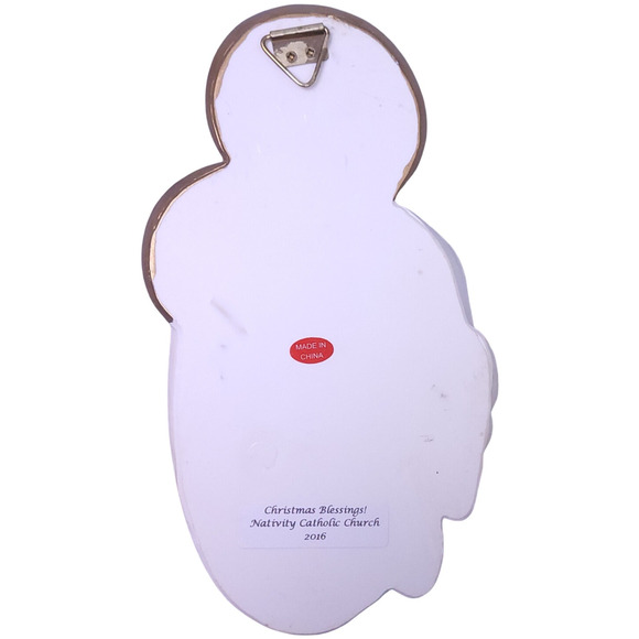 Holy Family Christmas Wall Plaque 7.5" | Resin Nativity Sculpture Decor - Picture 2 of 3